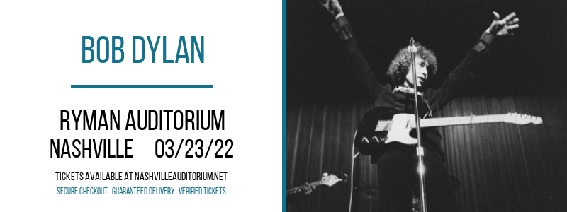 Bob Dylan at Ryman Auditorium
