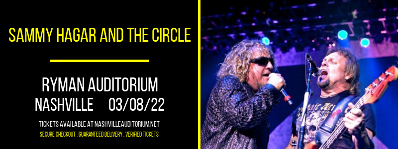 Sammy Hagar and the Circle at Ryman Auditorium