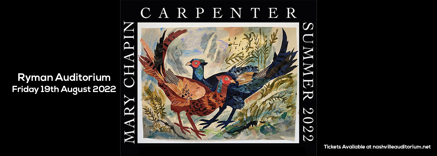 Mary Chapin Carpenter at Ryman Auditorium tickets Mary Chapin Carpenter at Ryman Auditorium