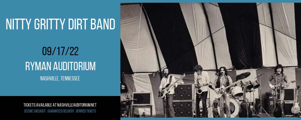 Nitty Gritty Dirt Band at Ryman Auditorium tickets Nitty Gritty Dirt Band at Ryman Auditorium