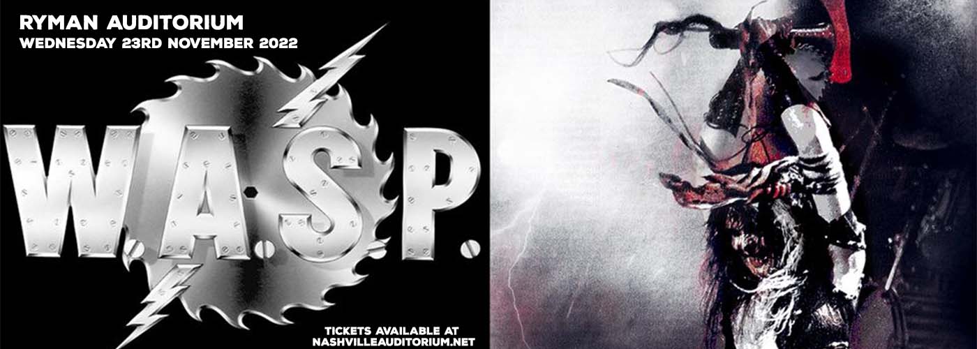 W.A.S.P. at Ryman Auditorium tickets W.A.S.P. at Ryman Auditorium