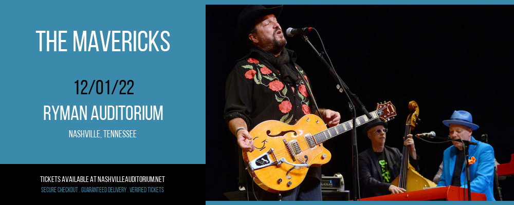 The Mavericks at Ryman Auditorium tickets The Mavericks at Ryman Auditorium