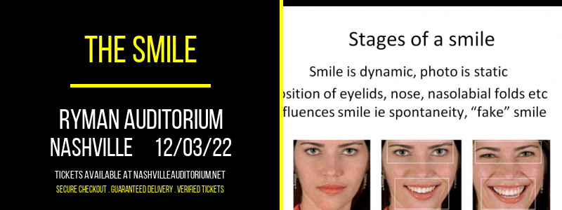 The Smile at Ryman Auditorium tickets The Smile at Ryman Auditorium