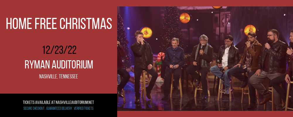 Home Free Christmas at Ryman Auditorium tickets Home Free Christmas at Ryman Auditorium