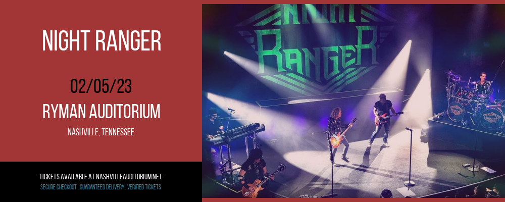 Night Ranger at Ryman Auditorium tickets Night Ranger at Ryman Auditorium