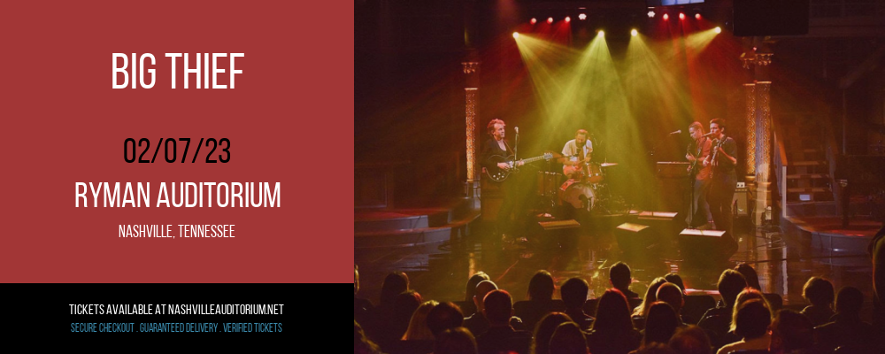Big Thief at Ryman Auditorium tickets Big Thief at Ryman Auditorium