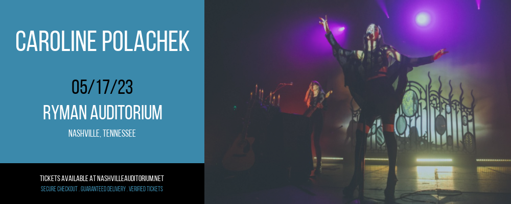 Caroline Polachek at Ryman Auditorium tickets Caroline Polachek at Ryman Auditorium