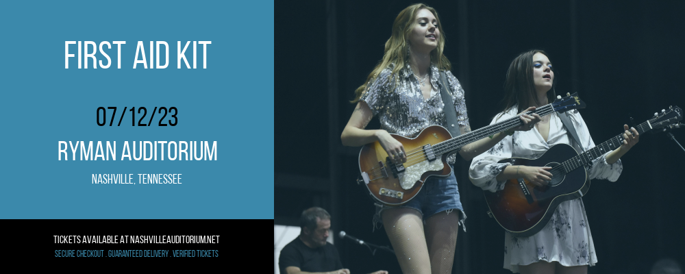 First Aid Kit at Ryman Auditorium tickets First Aid Kit at Ryman Auditorium