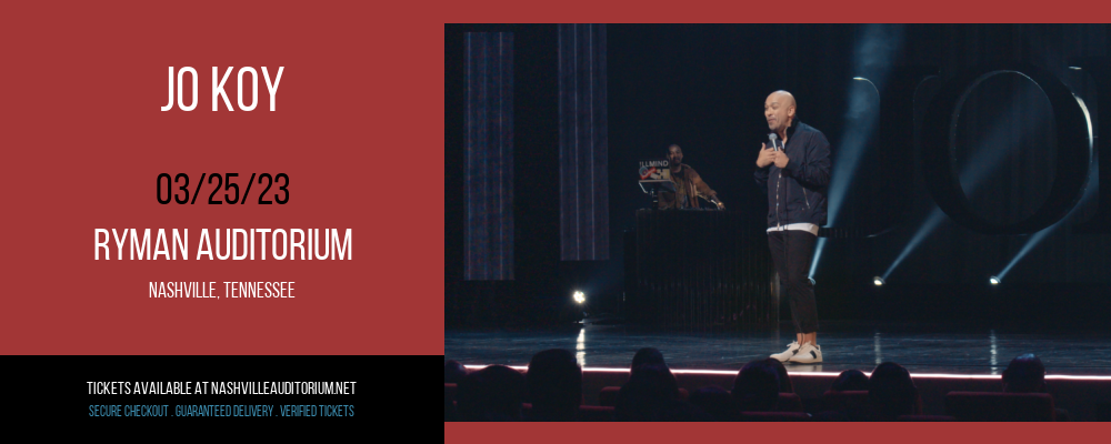 Jo Koy at Ryman Auditorium tickets Jo Koy at Ryman Auditorium