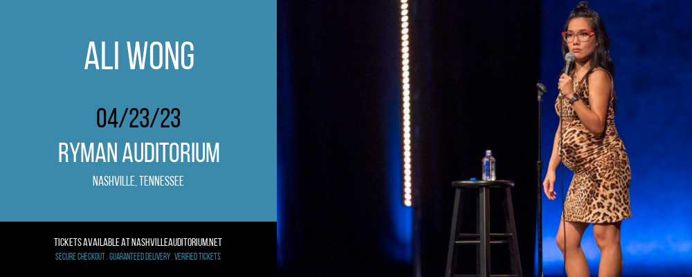 Ali Wong at Ryman Auditorium tickets Ali Wong at Ryman Auditorium