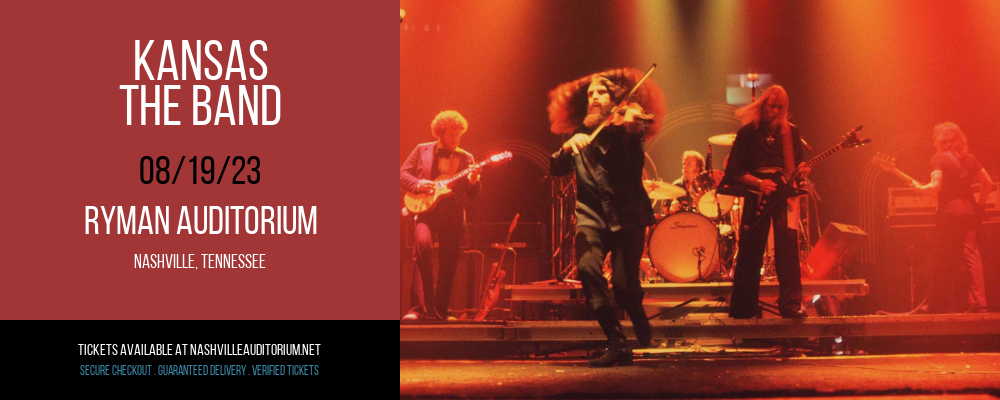 Kansas - The Band at Ryman Auditorium tickets Kansas - The Band at Ryman Auditorium
