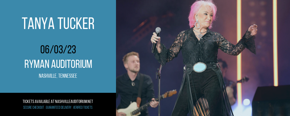 Tanya Tucker at Ryman Auditorium tickets Tanya Tucker at Ryman Auditorium