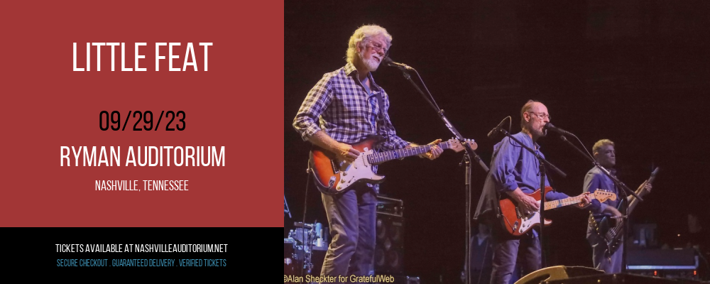 Little Feat at Ryman Auditorium