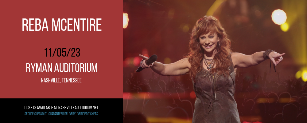 Reba McEntire at Ryman Auditorium