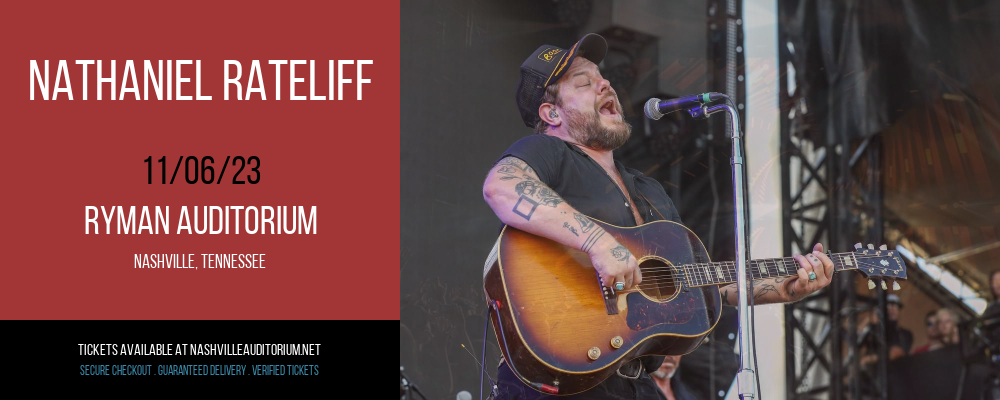 Nathaniel Rateliff at Ryman Auditorium