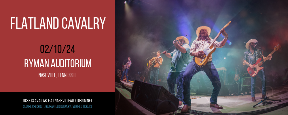 Flatland Cavalry at Ryman Auditorium