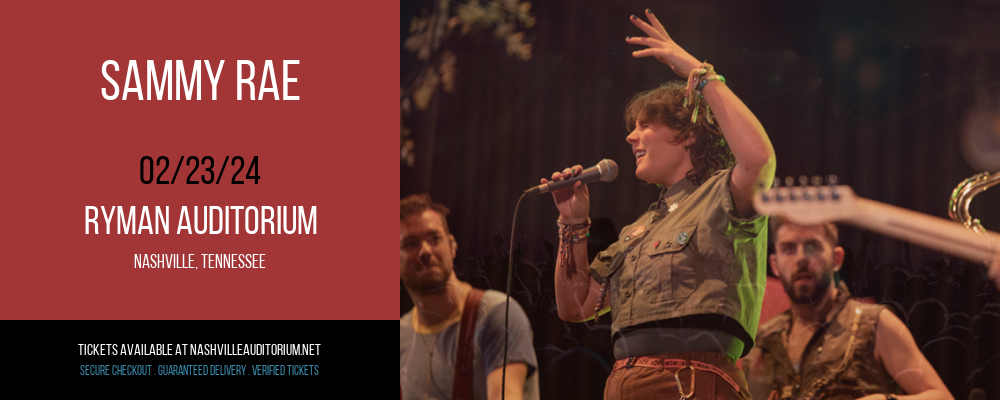Sammy Rae at Ryman Auditorium