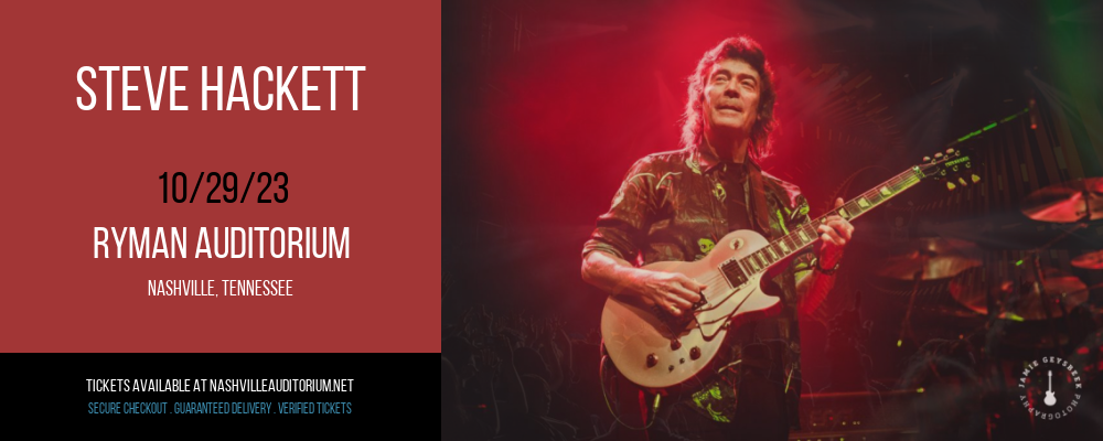 Steve Hackett at Ryman Auditorium