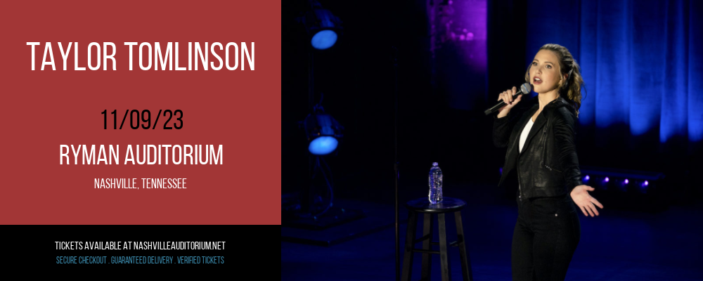 Taylor Tomlinson at Ryman Auditorium