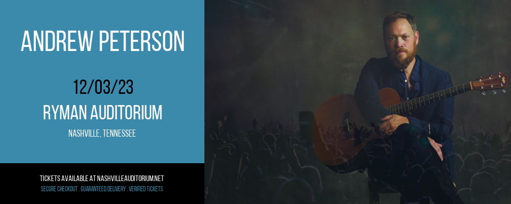 Andrew Peterson at Ryman Auditorium