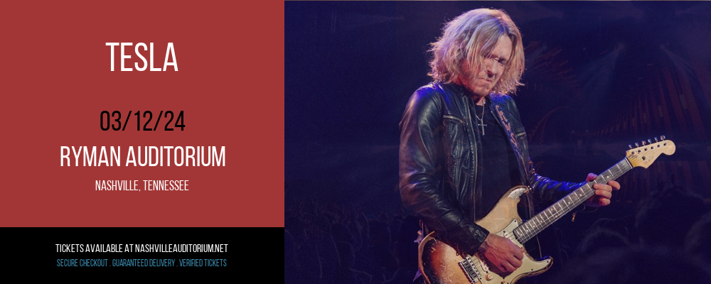 Tesla at Ryman Auditorium