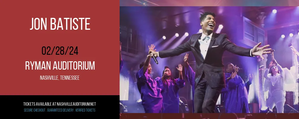 Jon Batiste at Ryman Auditorium