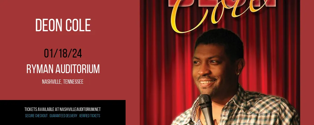 Deon Cole at Ryman Auditorium