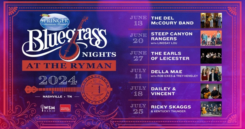 Bluegrass Nights At The Ryman tickets