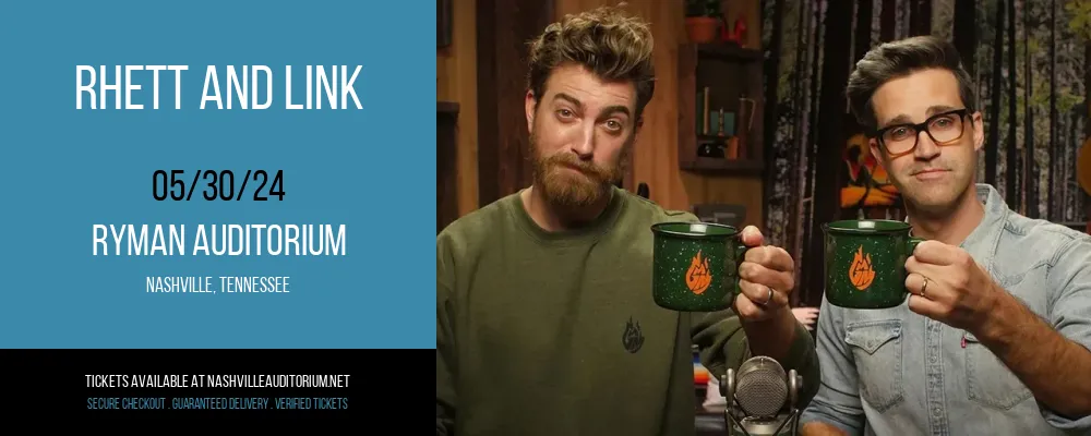 Rhett and Link at Ryman Auditorium