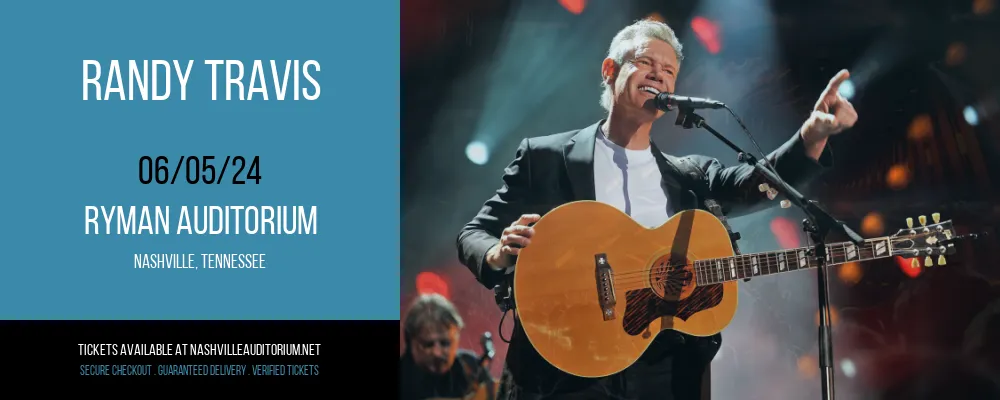 Randy Travis at Ryman Auditorium