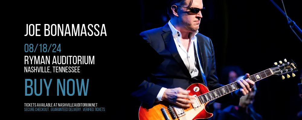 Joe Bonamassa at Ryman Auditorium