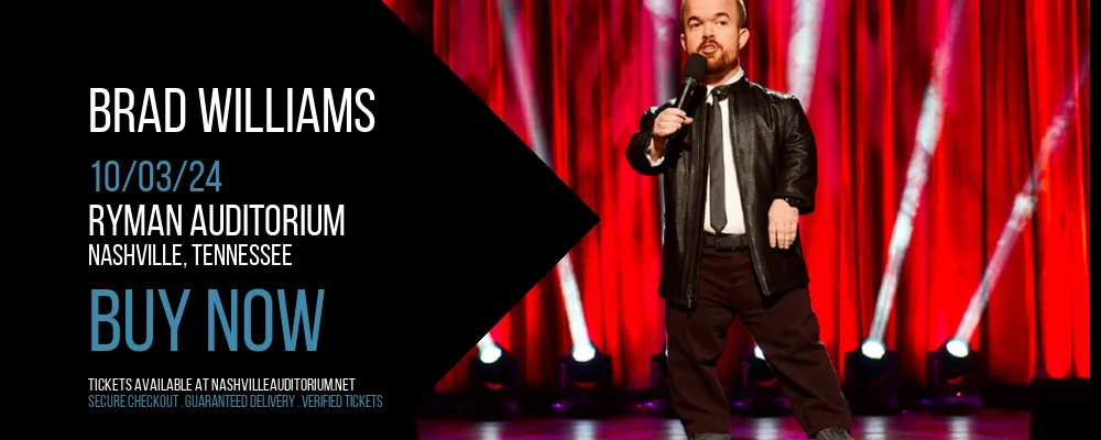 Brad Williams at Ryman Auditorium