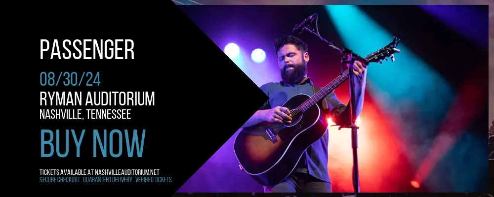Passenger at Ryman Auditorium