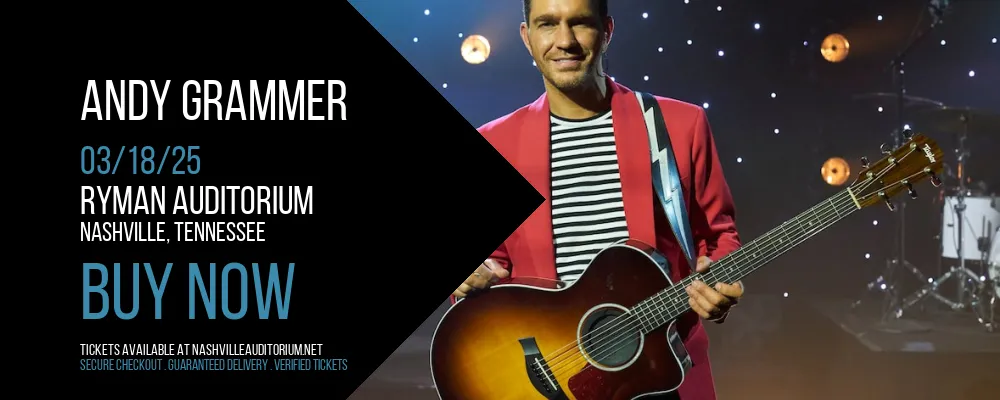 Andy Grammer at Ryman Auditorium