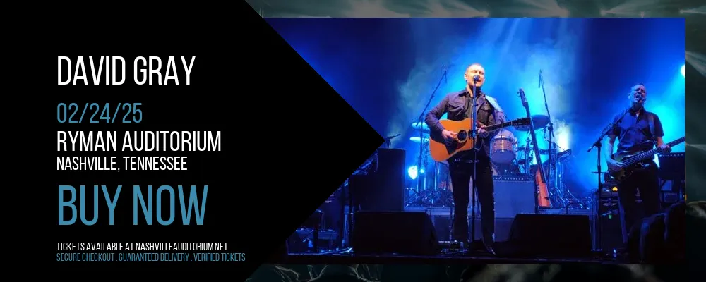 David Gray at Ryman Auditorium