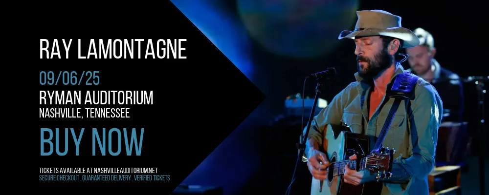 Ray LaMontagne at Ryman Auditorium