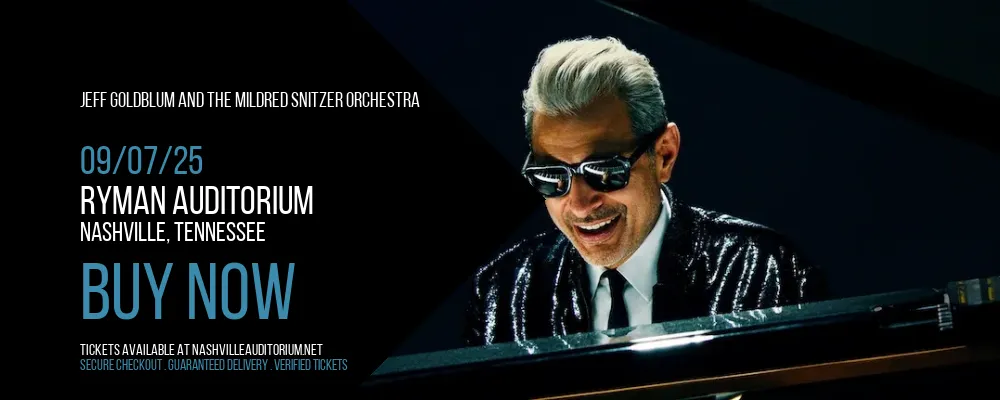 Jeff Goldblum and The Mildred Snitzer Orchestra at Ryman Auditorium