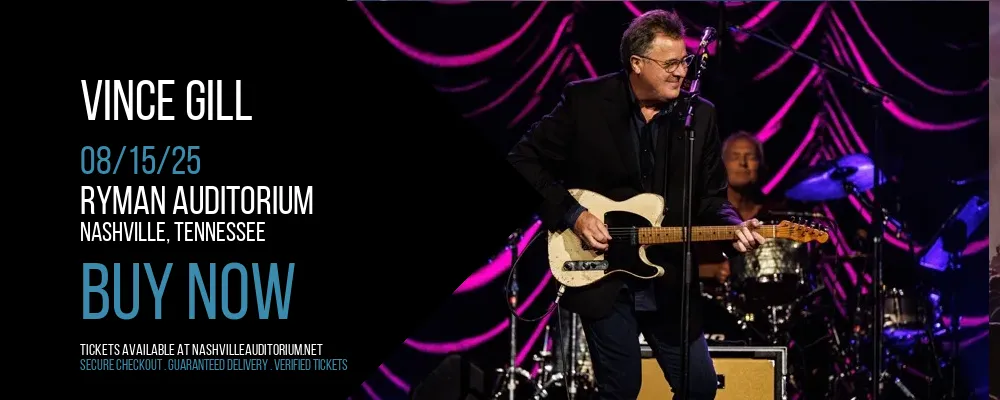 Vince Gill at Ryman Auditorium