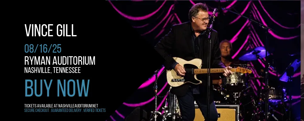 Vince Gill at Ryman Auditorium