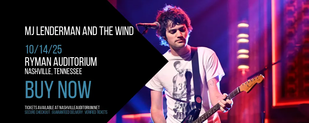 MJ Lenderman and The Wind at Ryman Auditorium