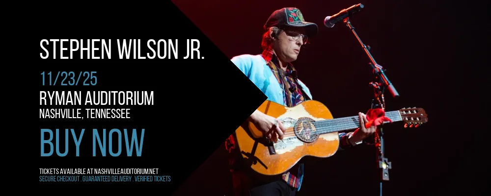 Stephen Wilson Jr. at Ryman Auditorium
