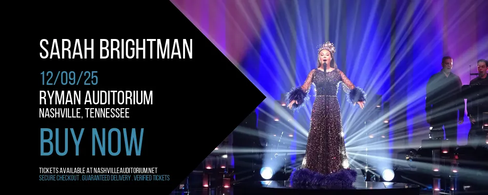 Sarah Brightman at Ryman Auditorium