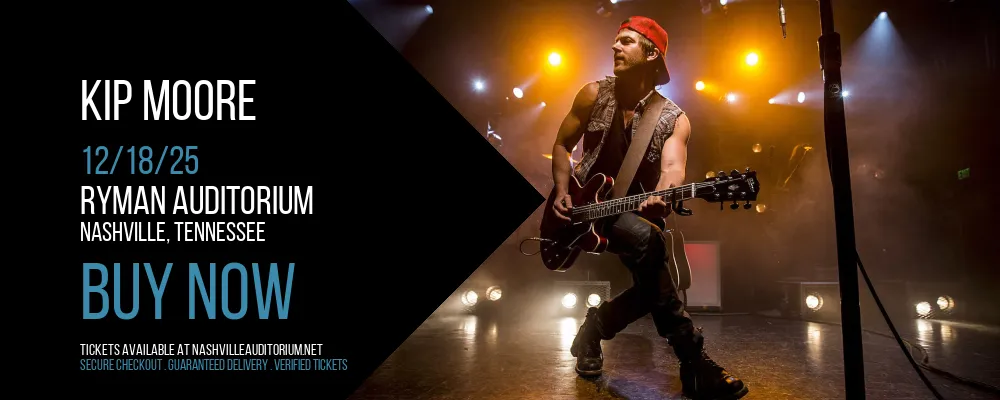 Kip Moore at Ryman Auditorium