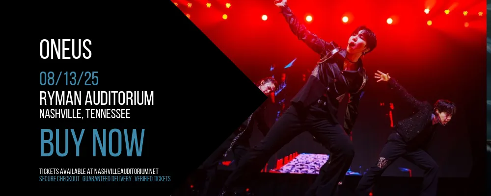 Oneus at Ryman Auditorium