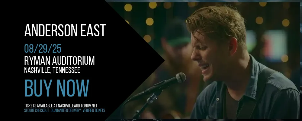 Anderson East at Ryman Auditorium