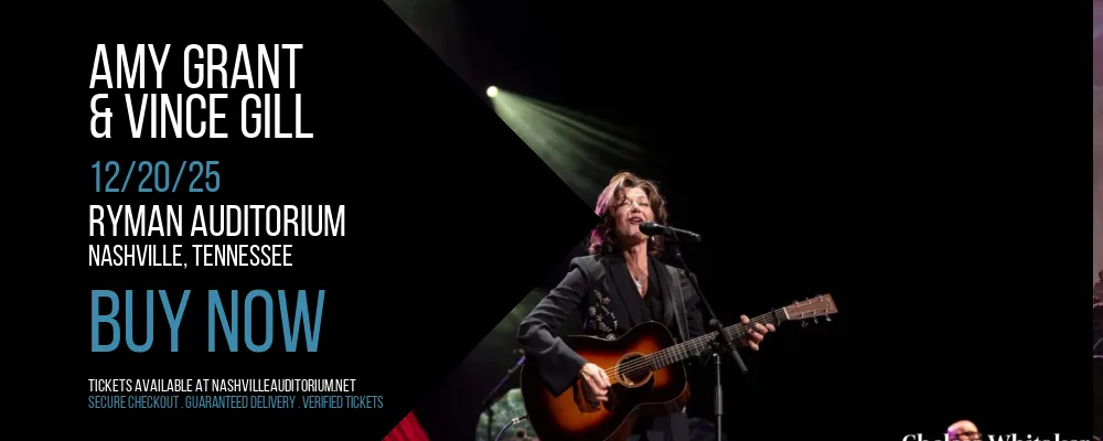 Amy Grant & Vince Gill at Ryman Auditorium