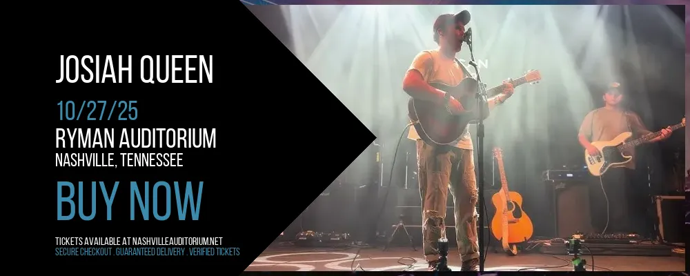 Josiah Queen at Ryman Auditorium