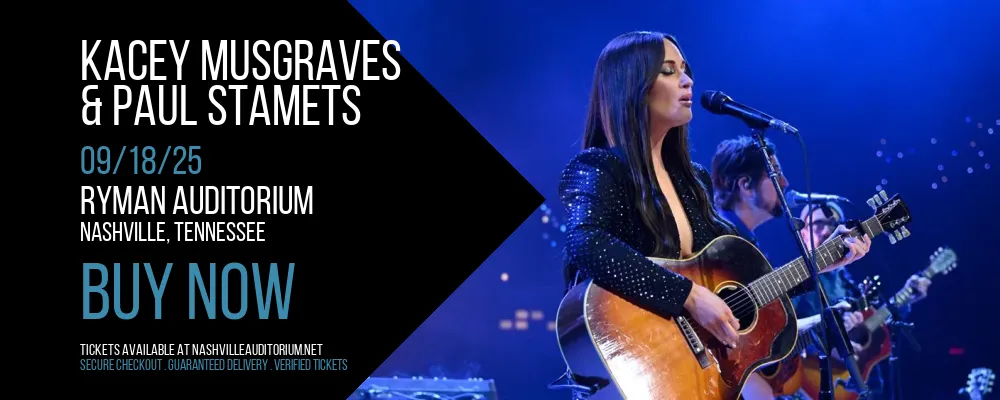 Kacey Musgraves & Paul Stamets at Ryman Auditorium