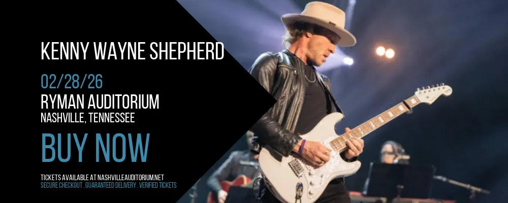 Kenny Wayne Shepherd at Ryman Auditorium