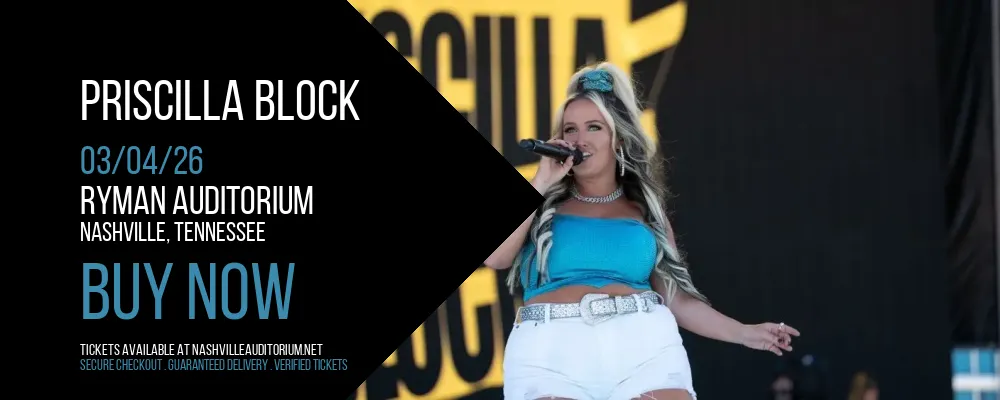 Priscilla Block at Ryman Auditorium